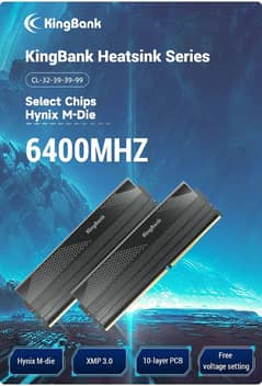Kingbank DDR5 Ram 6400Mhz,  48Gb available