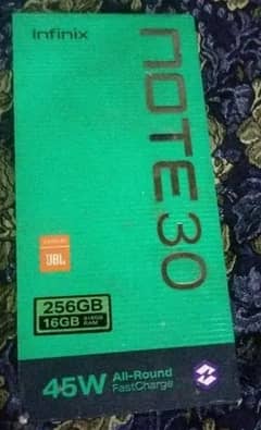infinix note 30 8/256 box available charger available