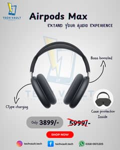 Apple Airpods Max Wireless Anc Headphone With Pouch