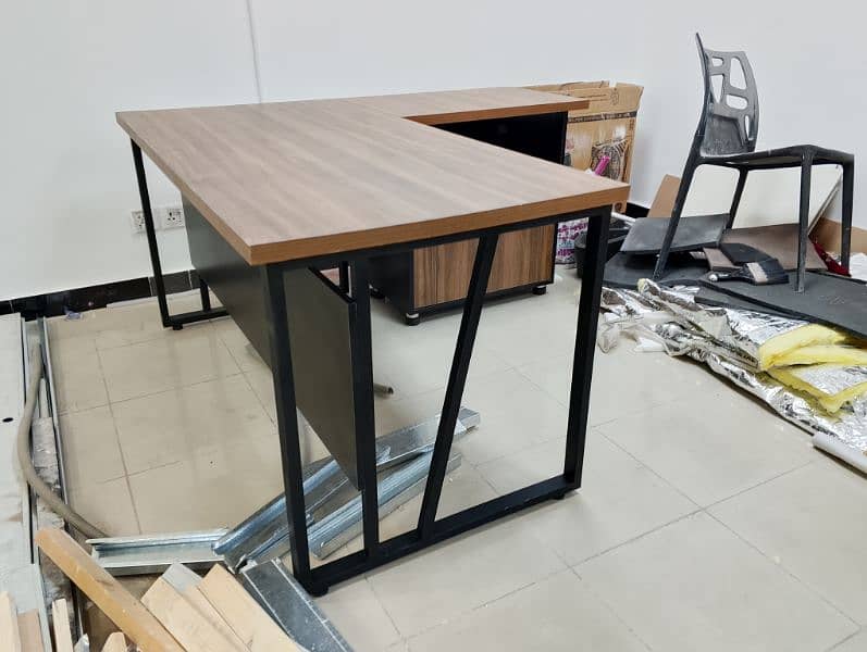 Office Tables Manager Staff Computer Table and Chairs 5