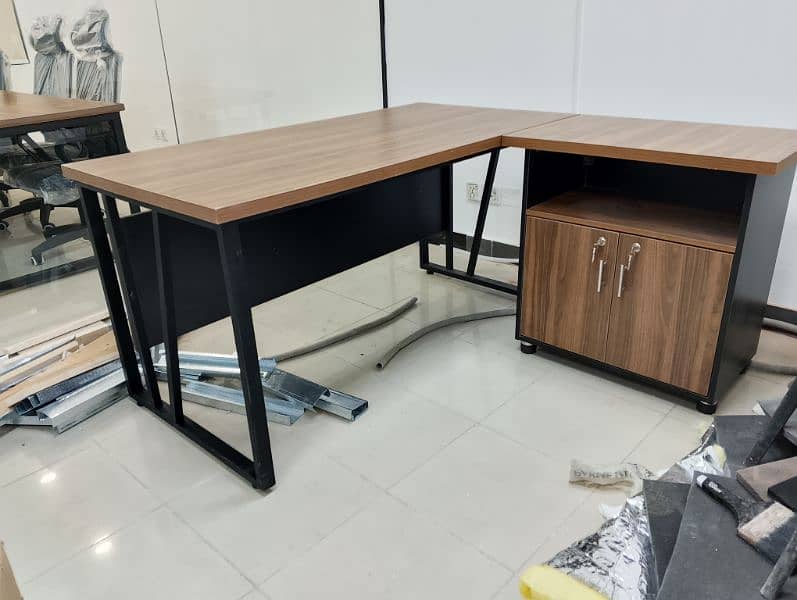 Office Tables Manager Staff Computer Table and Chairs 6