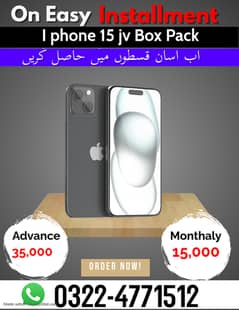 Apple iPhone 15 jv box pack on Easy Installment Plan