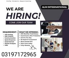 online work available for male and female