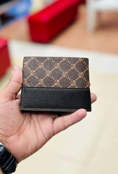 Men's Stylish Textured Leather Wallet - 1 Pc