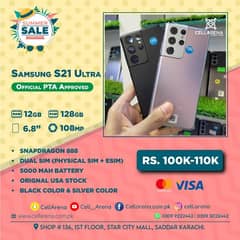 Samsung S21 Ultra 128GB Official PTA Approved CellArena