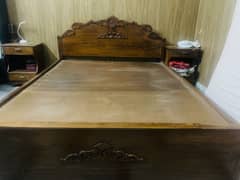 Wooden bed