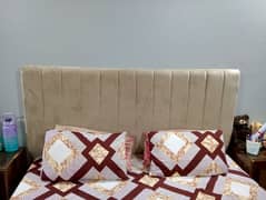 Bed, Side Tables with mattress For Sell