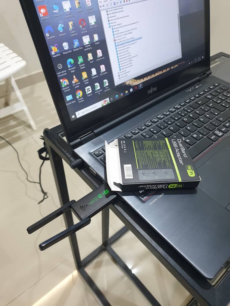 Wifi USB Adapter Taiwan, 2 Antenna, 1300MB, 5G + Bluetooth 1