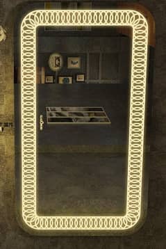 LED Mirror 24x30 - Warm & White Light - No Sensor, 4mm Glass