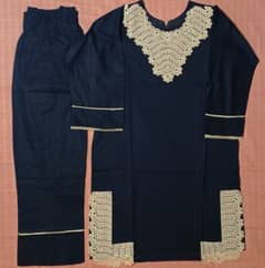 2 piece lawn embroidery dress