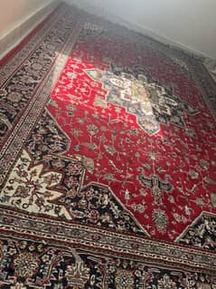 Iranian carpet (two) with four pillows