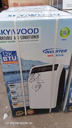 SKYWOOD PORTABLE AC DC INVERTER  ENERGY SAVER HEAT AND COOL 1 TONE