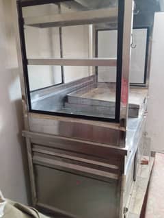 Burger & Shawarma Counter with Hot plate