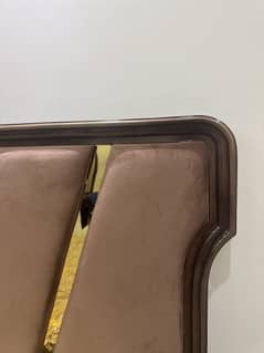Bed with side tables and mattress