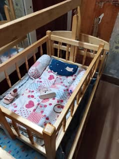 Baby wooden cot bed