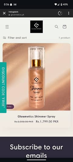 highlighter spray