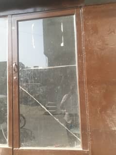 Wooden Glass Door with Frame