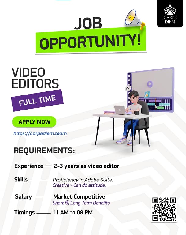 Graphic Designer / Video Editor / Wordpress Developer 2