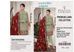 Luxury Embroidered Lawn Dress with Cut Work Dupatta – Stylish Women's
                                title=
