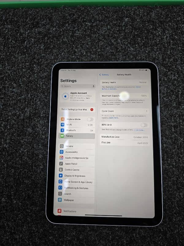 Apple Ipad Mini 7 128GB Just Box Opened 2 Cycle Count 1