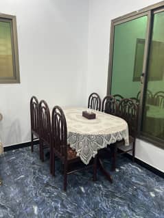 Wooden Dinning Table with 6 chairs Large sized