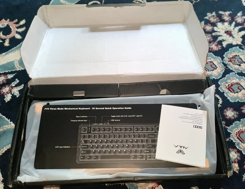 AULA F75 RGB keyboard 10/10 with 3-types of connectivity 1
