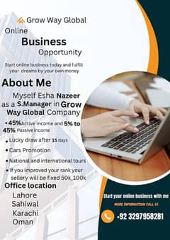 Online business opportunity Whatsapp number 03297958281