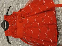 girl kids frock 1 to 2 year only one time used