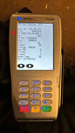Original Verifone VX680 POS Terminal Wireless Credit Card Reader