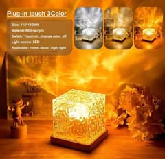 LED Rotating Water Ripple Night Lamp