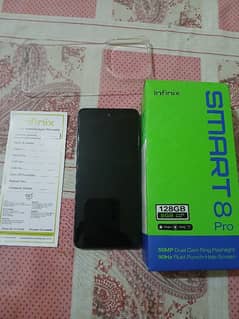 Infinix SMART 8 PRO (10 by 10 condition) 8gb and 128 gb