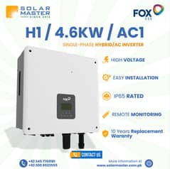 Fox 4.6KW Hybrid Solar Inverter With 10 Years Replacement Warranty