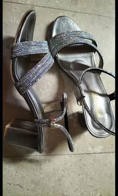 fancy grey heel