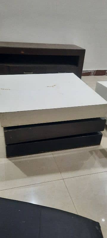 centre table with two side tables and console 3