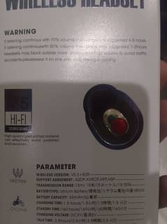 wireless headset never used