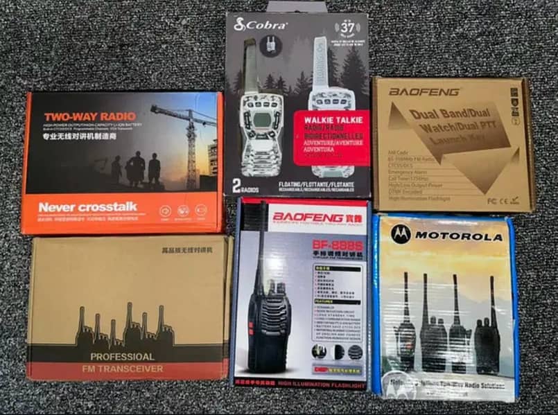 Imported Walkie Talkie, Two Way Radio, Long Range & Short Range 1