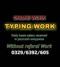 Typing job / Data Entry Job / Assignment Job / Online Job / Part Time