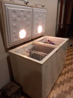 Haier double door ( fridge and freezer) fully functional
