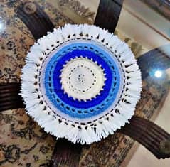 handmade table mats with wool