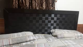 Bed with 2 side tables, 1 dressing and 2 single mattress
