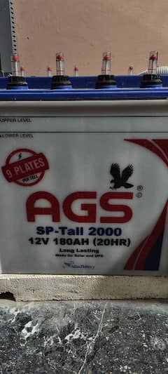 AGS Tall solar battery 180AH Genuine