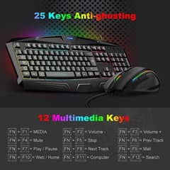 TeckNet EGC01706 Wired Gaming Keyboard  with LED backlight