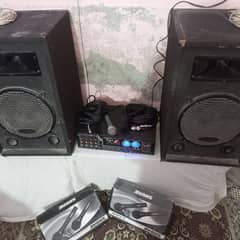 amplifier and sound system setup. . .
