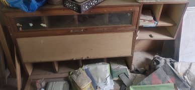 Computer Table + Wall Book shelf