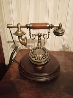 vintage antique rotary dial telephone