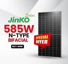 jinko Solar Panel 585w Bifacial N-type