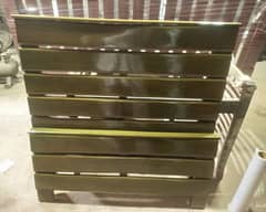 Pure wood single bed new design