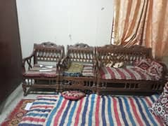 wood sofa set 03054736107 call me