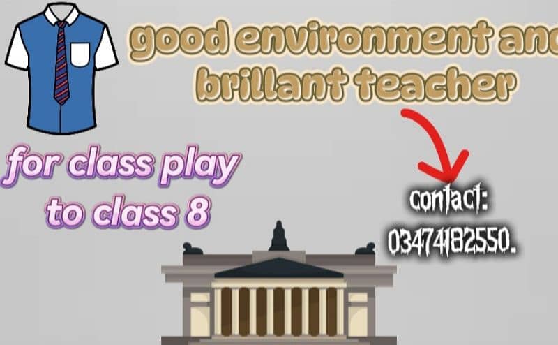 tution for class play to class 8 0