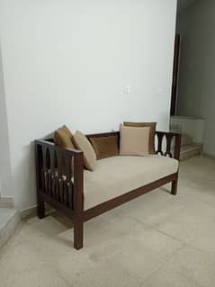 wooden sofa